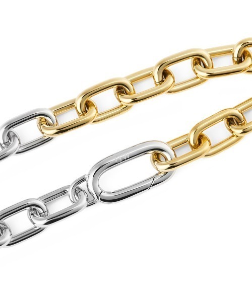 Daniel Wellington(ダニエルウェリントン)の「Contrast Link Bracelet Two Tone ローズゴールド/ゴールド(ブレスレット・メンズ・イエローゴールド/ピンクゴールド・16.5cm/17.5cm/18.5cm/15.5cm)」の6枚目の写真