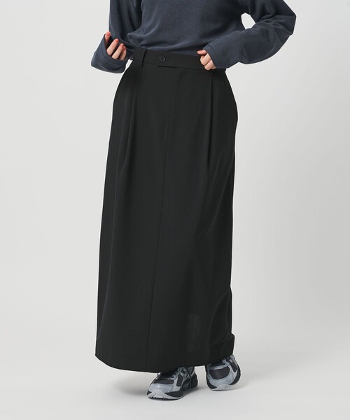 BEAUTY&YOUTH UNITED ARROWS（ビューティーアンドユースユナイテッドアローズ）の「ポリエステルブレンド タックスカート（スカート・レディース・ブラック/ベージュ・M/S/XS）」の2枚目の写真