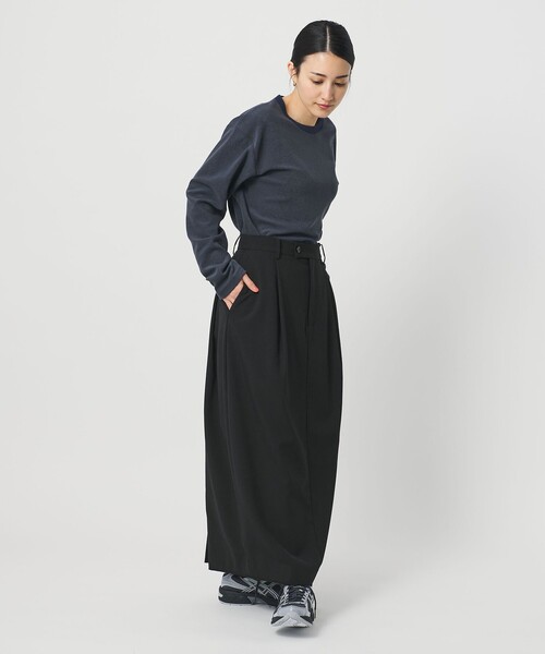 BEAUTY&YOUTH UNITED ARROWS（ビューティーアンドユースユナイテッドアローズ）の「ポリエステルブレンド タックスカート（スカート・レディース・ブラック/ベージュ・M/S/XS）」の8枚目の写真