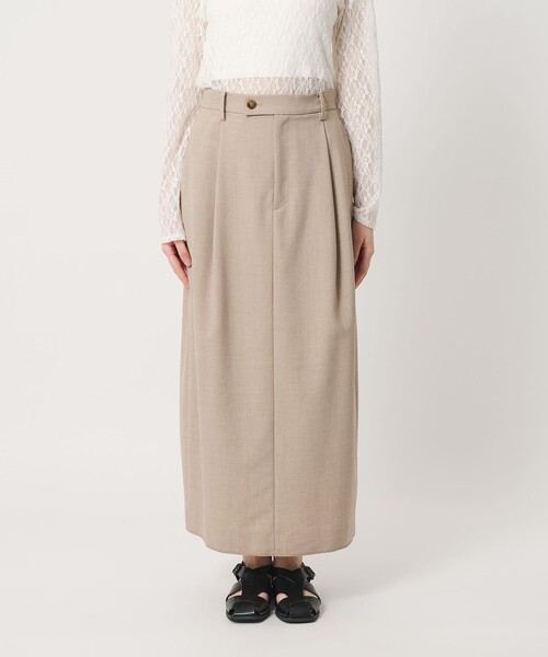 BEAUTY&YOUTH UNITED ARROWS（ビューティーアンドユースユナイテッドアローズ）の「ポリエステルブレンド タックスカート（スカート・レディース・ブラック/ベージュ・M/S/XS）」の9枚目の写真