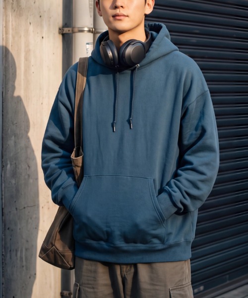 JERZEES(ジャージーズ)の「【T16】【JERZEES/ジャージーズ】12oz RUGGED UNISEX HOODED SWEAT SHIRT A-H12MR(パーカー・メンズ・ブラック/オリーブ/ネイビー/クリーム/グレー/ナチュラル・LARGE)」の6枚目の写真
