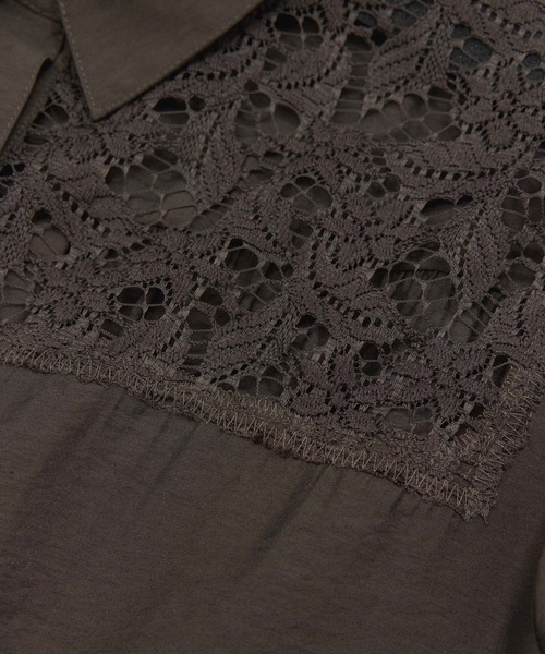 ADAM ET ROPE'(アダムエロペ)の「レイヤードシアーシャツ(シャツ/ブラウス・レディース・ブラウン系その他/ホワイト系その他6・FREE)」の11枚目の写真