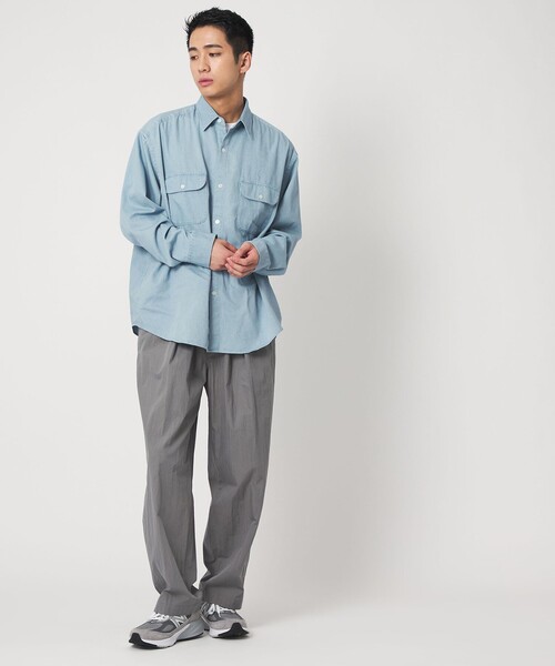 CITEN（シテン）の「＜CITEN＞ライトデニムシャツ（シャツ/ブラウス・メンズ・コバルトブルー/ネイビー・M/L）」の7枚目の写真