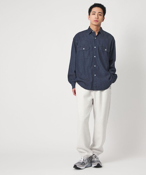 CITEN（シテン）の「＜CITEN＞ライトデニムシャツ（シャツ/ブラウス・メンズ・コバルトブルー/ネイビー・M/L）」の9枚目の写真