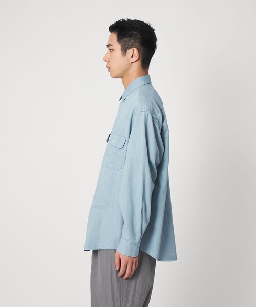 CITEN（シテン）の「＜CITEN＞ライトデニムシャツ（シャツ/ブラウス・メンズ・コバルトブルー/ネイビー・M/L）」の11枚目の写真