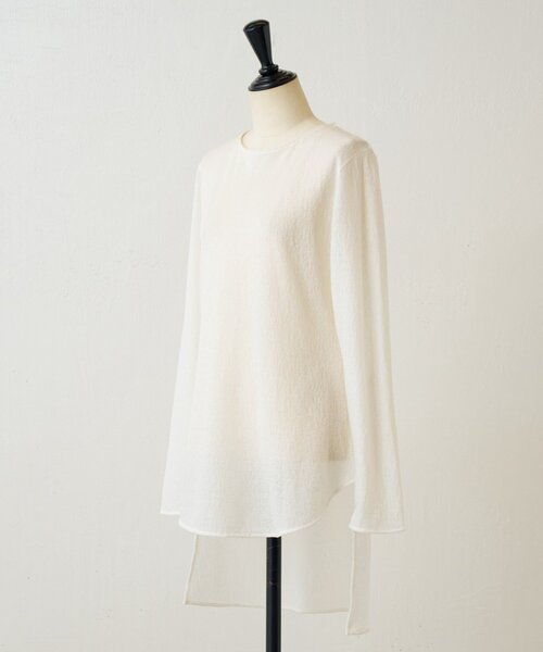 BEARDSLEY（ビアズリー）の「シアーレースチュニック（シャツ/ブラウス・レディース・ブラック/ホワイト・FREE）」の9枚目の写真