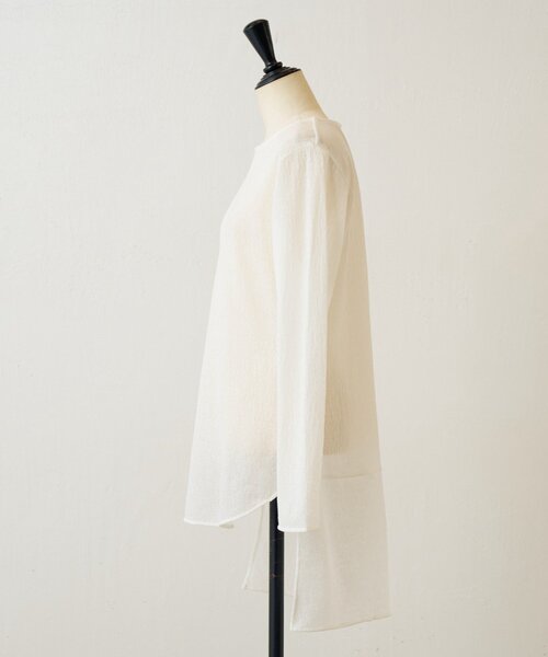 BEARDSLEY（ビアズリー）の「シアーレースチュニック（シャツ/ブラウス・レディース・ブラック/ホワイト・FREE）」の10枚目の写真