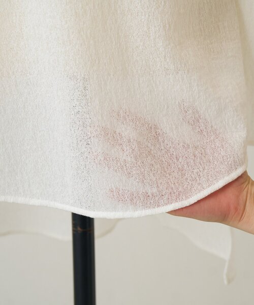 BEARDSLEY（ビアズリー）の「シアーレースチュニック（シャツ/ブラウス・レディース・ブラック/ホワイト・FREE）」の18枚目の写真