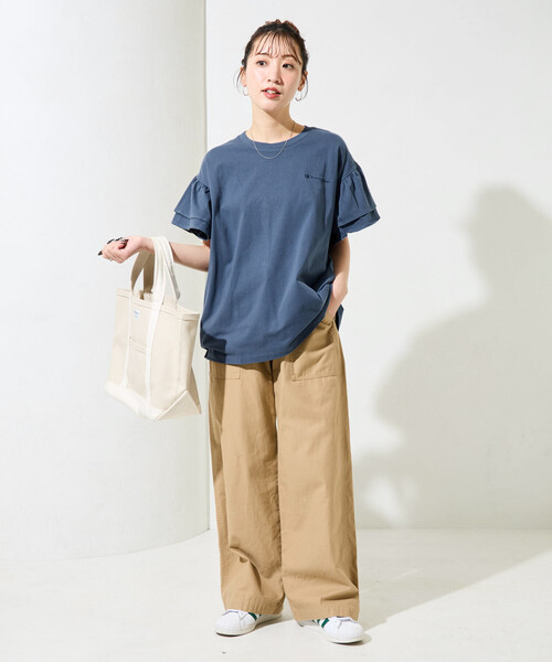 限定展開 Champion × FREAK'S STORE/チャンピオン 別注 フリル袖