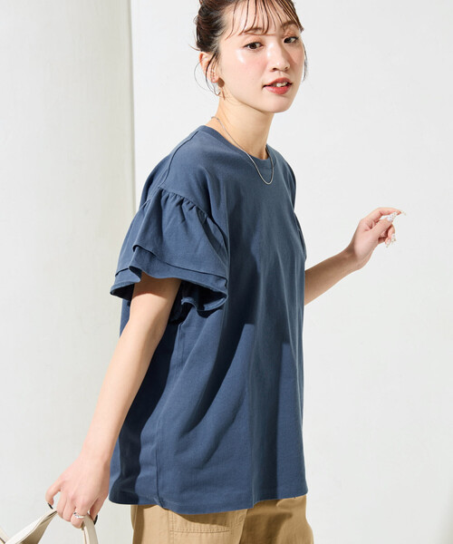 Champion 別注フリル袖トップス　フリークスストア 限定展開 Champion × FREAK'S STORE/チャンピオン 別注 フリル袖