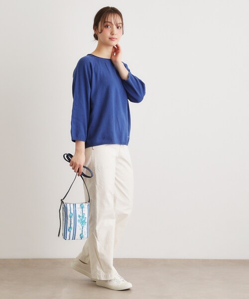 LAURA ASHLEY(ローラアシュレイ)の「ロザリーナ ストライプ柄 ミニ ショルダー(ショルダーバッグ・レディース・ピンク系5/ブルー系/イエロー系・00)」の7枚目の写真