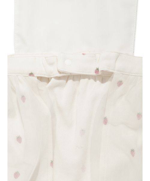 gelato pique(ジェラートピケ)の「【BABY】ストロベリー柄チュールお食事エプロン(スタイ/よだれかけ・キッズ・オフホワイト・F)」の11枚目の写真