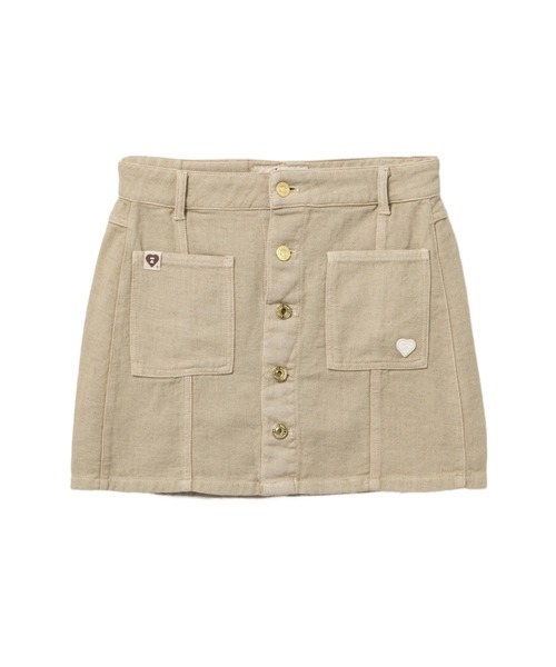 A BATHING APE(アベイシングエイプ)の「LINEN SKIRT(スカート・レディース・ベージュ/ネイビー・SMALL/X-SMALL)」の1枚目の写真