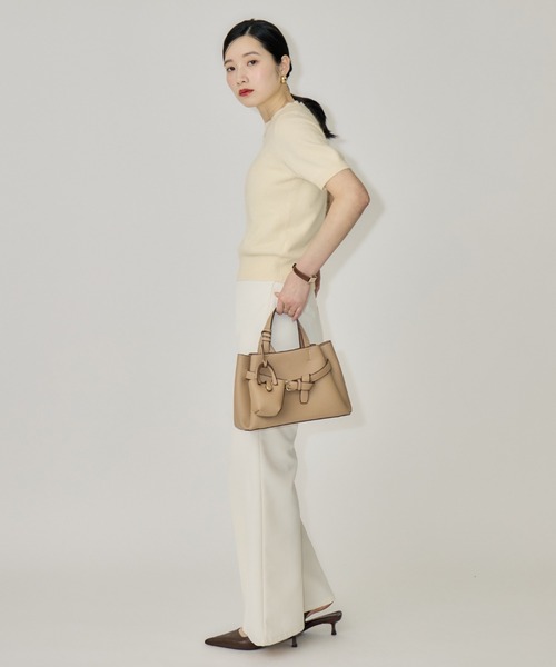 NEUNA(ヌナ)の「【韓国select item】ウールクルーネックハーフスリーブセーター(ニット/セーター・レディース・アイボリー/ベージュ/グレー・FREE)」の14枚目の写真