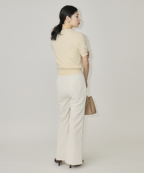 NEUNA(ヌナ)の「【韓国select item】ウールクルーネックハーフスリーブセーター(ニット/セーター・レディース・アイボリー/ベージュ/グレー・FREE)」の17枚目の写真