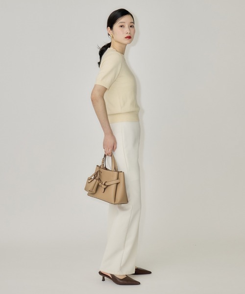 NEUNA(ヌナ)の「【韓国select item】ウールクルーネックハーフスリーブセーター(ニット/セーター・レディース・アイボリー/ベージュ/グレー・FREE)」の15枚目の写真