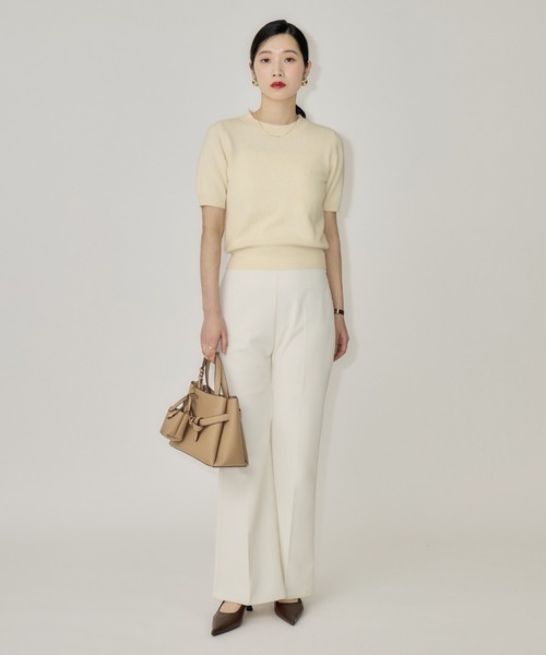 NEUNA(ヌナ)の「【韓国select item】ウールクルーネックハーフスリーブセーター(ニット/セーター・レディース・アイボリー/ベージュ/グレー・FREE)」の16枚目の写真