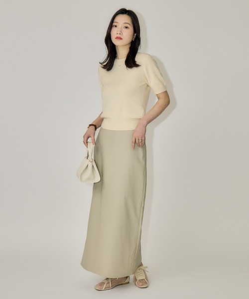 NEUNA(ヌナ)の「【韓国select item】ウールクルーネックハーフスリーブセーター(ニット/セーター・レディース・アイボリー/ベージュ/グレー・FREE)」の22枚目の写真