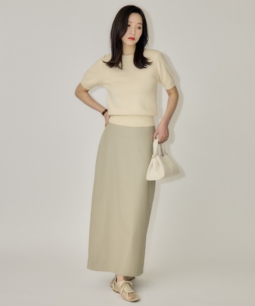 NEUNA(ヌナ)の「【韓国select item】ウールクルーネックハーフスリーブセーター(ニット/セーター・レディース・アイボリー/ベージュ/グレー・FREE)」の18枚目の写真