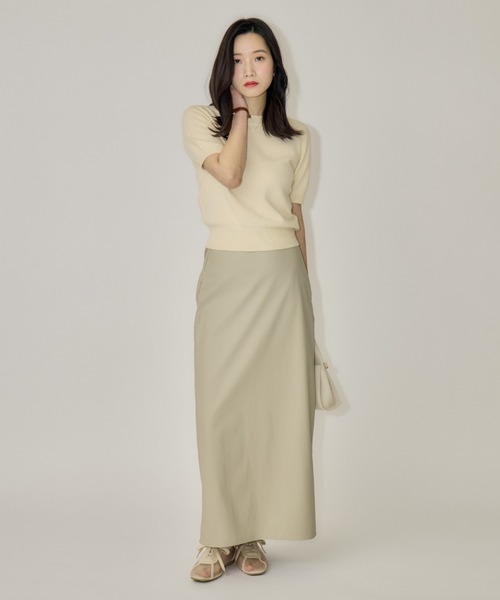 NEUNA(ヌナ)の「【韓国select item】ウールクルーネックハーフスリーブセーター(ニット/セーター・レディース・アイボリー/ベージュ/グレー・FREE)」の19枚目の写真