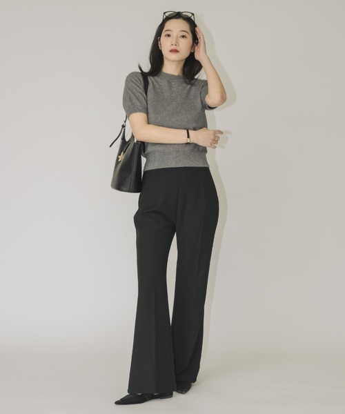 NEUNA(ヌナ)の「【韓国select item】ウールクルーネックハーフスリーブセーター(ニット/セーター・レディース・アイボリー/ベージュ/グレー・FREE)」の8枚目の写真