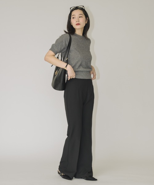 NEUNA(ヌナ)の「【韓国select item】ウールクルーネックハーフスリーブセーター(ニット/セーター・レディース・アイボリー/ベージュ/グレー・FREE)」の11枚目の写真