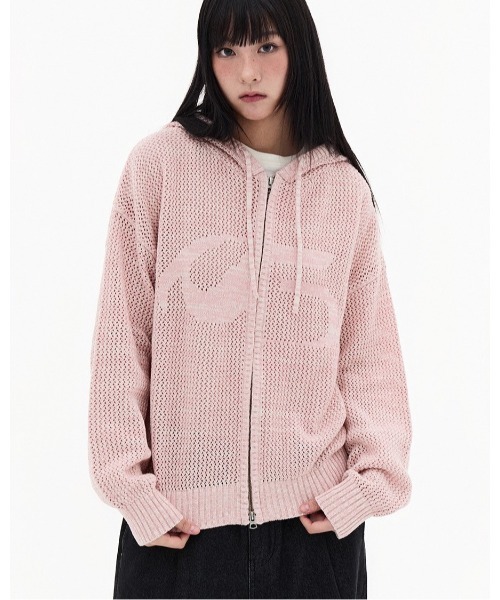 F.ILLUMINATE(フィルミネイト)の「【UNISEX】Filluminate/メッシュニットジップ(パーカー・レディース・ブラック/ブルー/ピンク・SMALL/MEDIUM)」の7枚目の写真