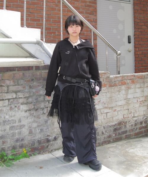 ROCKCAKE（ロックケーキ）の「Asymmetry Zip Up Hoodie - Black（パーカー・レディース・その他・SMALL）」の5枚目の写真
