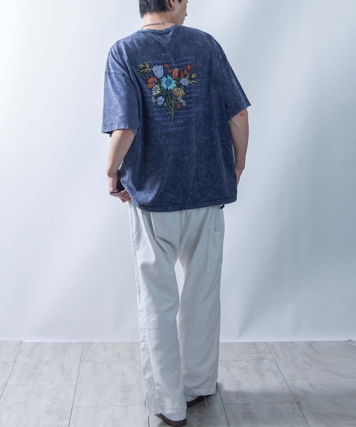 NOIZY（ノイジー）の「various logo designs T-shirt / デザインパッチ バックプリント刺繍 半袖 Tシャツ ピグメントTシャツ（Tシャツ/カットソー・メンズ・ホワイト/ネイビー/ブラック・MEDIUM/LARGE）」の20枚目の写真