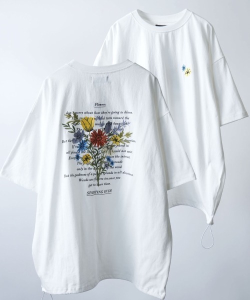 NOIZY（ノイジー）の「various logo designs T-shirt / デザインパッチ バックプリント刺繍 半袖 Tシャツ ピグメントTシャツ（Tシャツ/カットソー・メンズ・ホワイト/ネイビー/ブラック・MEDIUM/LARGE）」の9枚目の写真