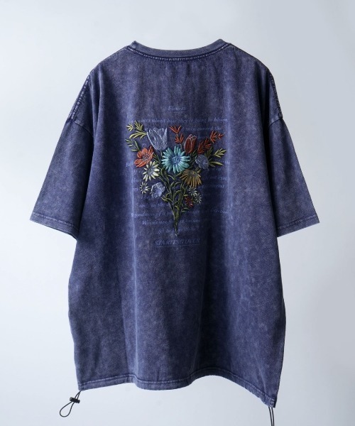 NOIZY（ノイジー）の「various logo designs T-shirt / デザインパッチ バックプリント刺繍 半袖 Tシャツ ピグメントTシャツ（Tシャツ/カットソー・メンズ・ホワイト/ネイビー/ブラック・MEDIUM/LARGE）」の17枚目の写真