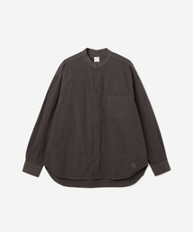 ORCIVAL | ガーメントダイ バンドカラー長袖シャツ MEN
