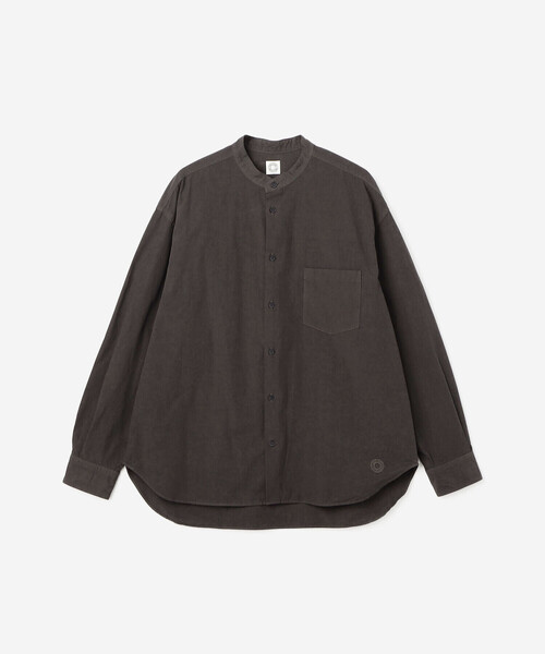 ORCIVAL(オーシバル)の「ORCIVAL | ガーメントダイ バンドカラー長袖シャツ MEN(シャツ/ブラウス・メンズ・ベージュ系その他/オフホワイト/ブラック系その他/ブルー・4/5)」の3枚目の写真