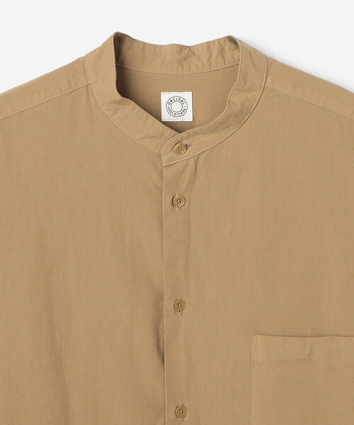 ORCIVAL(オーシバル)の「ORCIVAL | ガーメントダイ バンドカラー長袖シャツ MEN(シャツ/ブラウス・メンズ・ベージュ系その他/オフホワイト/ブラック系その他/ブルー・4/5)」の8枚目の写真