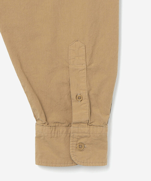 ORCIVAL(オーシバル)の「ORCIVAL | ガーメントダイ バンドカラー長袖シャツ MEN(シャツ/ブラウス・メンズ・ベージュ系その他/オフホワイト/ブラック系その他/ブルー・4/5)」の9枚目の写真