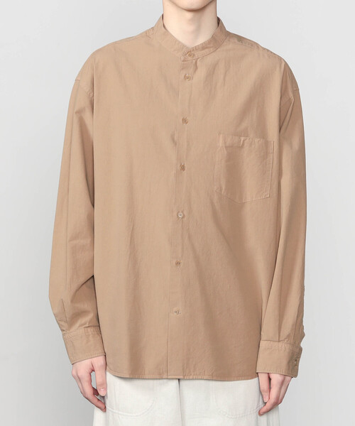 ORCIVAL(オーシバル)の「ORCIVAL | ガーメントダイ バンドカラー長袖シャツ MEN(シャツ/ブラウス・メンズ・ベージュ系その他/オフホワイト/ブラック系その他/ブルー・4/5)」の14枚目の写真