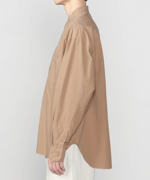 ORCIVAL(オーシバル)の「ORCIVAL | ガーメントダイ バンドカラー長袖シャツ MEN(シャツ/ブラウス・メンズ・ベージュ系その他/オフホワイト/ブラック系その他/ブルー・4/5)」の15枚目の写真