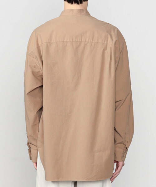 ORCIVAL(オーシバル)の「ORCIVAL | ガーメントダイ バンドカラー長袖シャツ MEN(シャツ/ブラウス・メンズ・ベージュ系その他/オフホワイト/ブラック系その他/ブルー・4/5)」の16枚目の写真