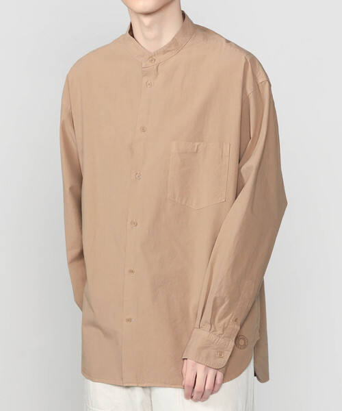 ORCIVAL(オーシバル)の「ORCIVAL | ガーメントダイ バンドカラー長袖シャツ MEN(シャツ/ブラウス・メンズ・ベージュ系その他/オフホワイト/ブラック系その他/ブルー・4/5)」の17枚目の写真