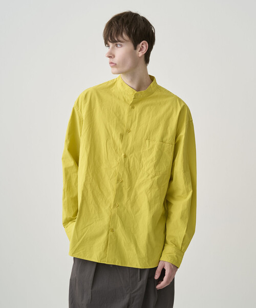 ORCIVAL(オーシバル)の「ORCIVAL | ガーメントダイ バンドカラー長袖シャツ MEN(シャツ/ブラウス・メンズ・ベージュ系その他/オフホワイト/ブラック系その他/ブルー・4/5)」の19枚目の写真