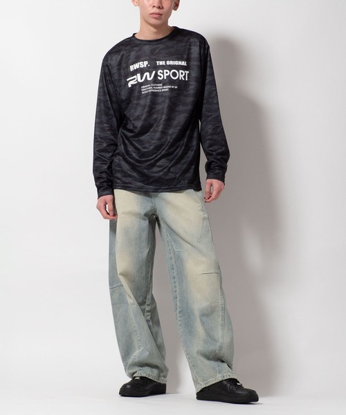 BAYBLO(ベイブロ)の「(SA) ドライ 迷彩 長袖 Tシャツ(Tシャツ/カットソー・メンズ・グリーン/ブラック/ブルー・LL/L/M)」の7枚目の写真