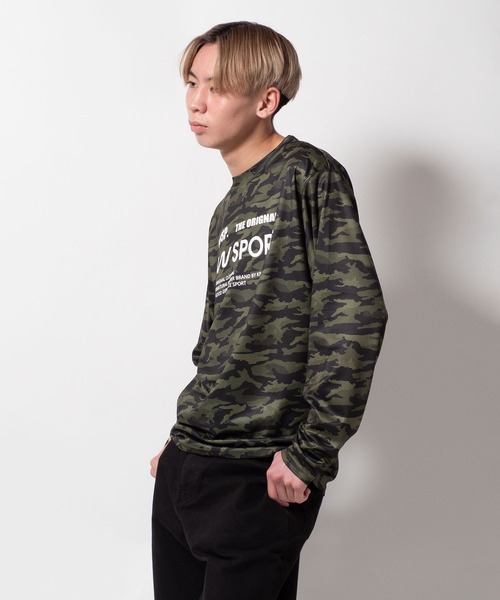 BAYBLO(ベイブロ)の「(SA) ドライ 迷彩 長袖 Tシャツ(Tシャツ/カットソー・メンズ・グリーン/ブラック/ブルー・LL/L/M)」の10枚目の写真