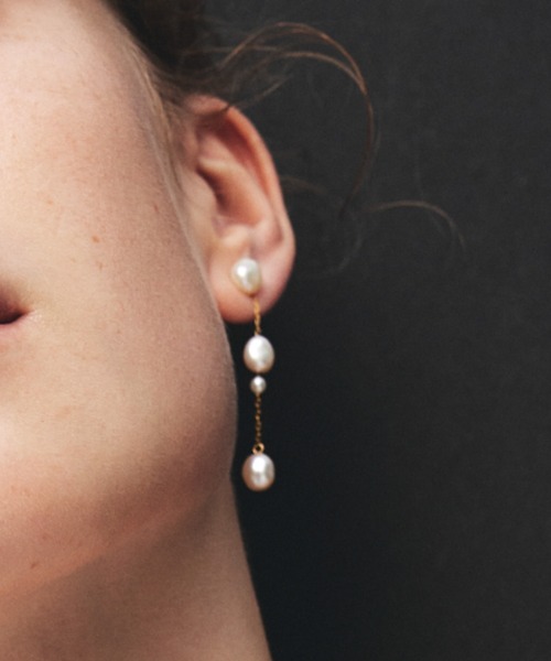 les bonbon】flotter pearl pierce/フロテ パール ピアス 両耳（ピアス