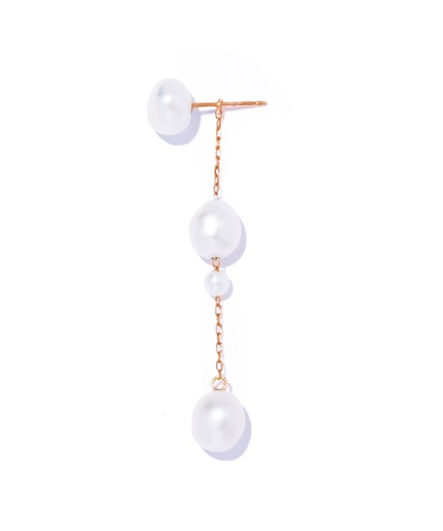 les bonbon(ルボンボン)の「【les bonbon】flotter pearl pierce/フロテ パール ピアス 両耳(ピアス(両耳用)・レディース・ホワイト・FREE)」の2枚目の写真