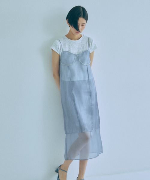 EN NEUME（エンノイム）の「【Set Up】Petit Flower Tee（Tシャツ/カットソー・レディース・オートミール/オフホワイト/杢グレー・FREE）」の19枚目の写真