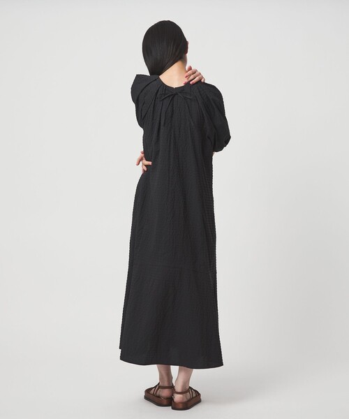 EMMEL REFINES（エメルリファインズ）の「＜EMMEL REFINES＞EM  パフスリーブ キリカエ ワンピース（ワンピース・レディース・オフホワイト/ブラック・M/S）」の5枚目の写真