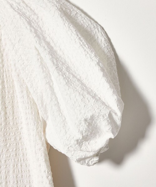 EMMEL REFINES（エメルリファインズ）の「＜EMMEL REFINES＞EM  パフスリーブ キリカエ ワンピース（ワンピース・レディース・オフホワイト/ブラック・M/S）」の10枚目の写真