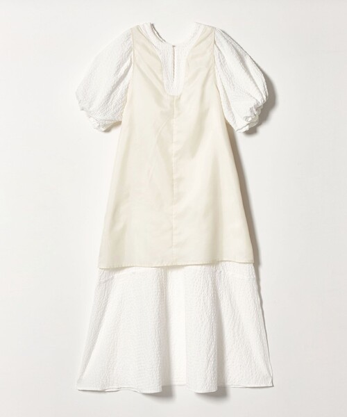 EMMEL REFINES（エメルリファインズ）の「＜EMMEL REFINES＞EM  パフスリーブ キリカエ ワンピース（ワンピース・レディース・オフホワイト/ブラック・M/S）」の16枚目の写真