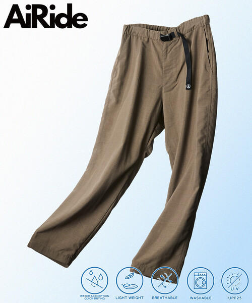 FREAK'S STORE（フリークスストア）の「限定展開 AiRide/エアライド ワイドシルエット ポケッタブル クライミングパンツ/吸水速乾/UVカット（その他パンツ・メンズ・チャコールグレー/ブラック/ネイビー/ベージュ/ブラウン・SMALL/LARGE/MEDIUM）」の4枚目の写真