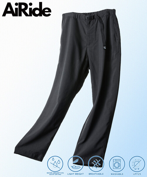 FREAK'S STORE（フリークスストア）の「限定展開 AiRide/エアライド ワイドシルエット ポケッタブル クライミングパンツ/吸水速乾/UVカット（その他パンツ・メンズ・チャコールグレー/ブラック/ネイビー/ベージュ/ブラウン・SMALL/LARGE/MEDIUM）」の3枚目の写真